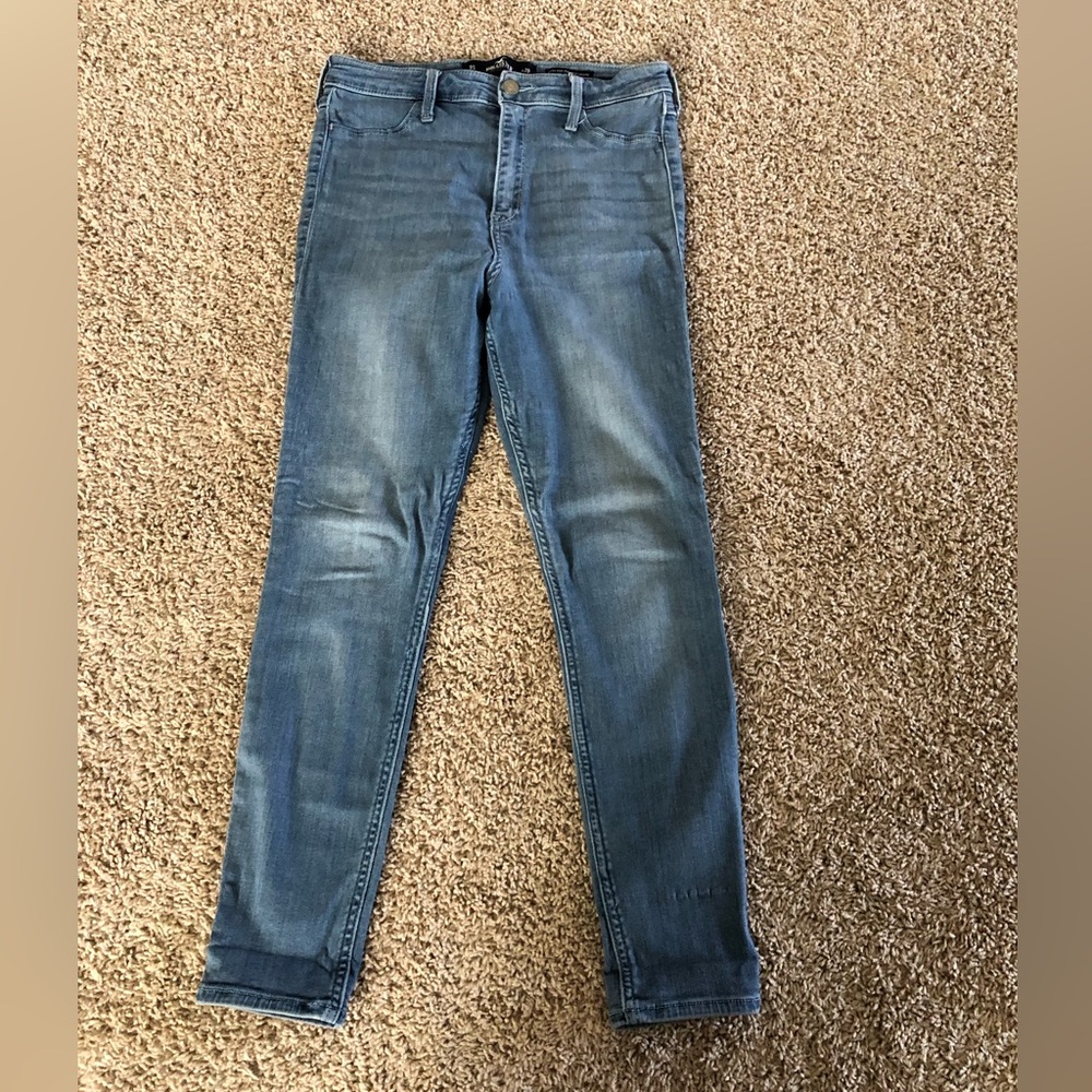 Hollister Mid Wash Blue Skinny Jeggings